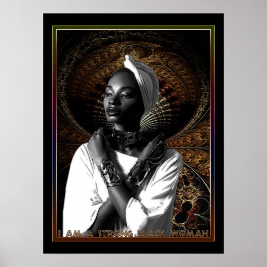 Poster Je suis une femme noire forte (Devant)