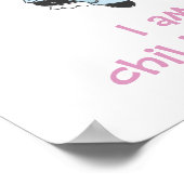 Poster Je suis une fille de Dieu, fille et fleurs (Coin)