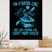 Poster Je Suis Une Fille Kayak (Cuisine)