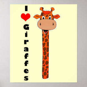 Poster Je suis une girafe cardiaque