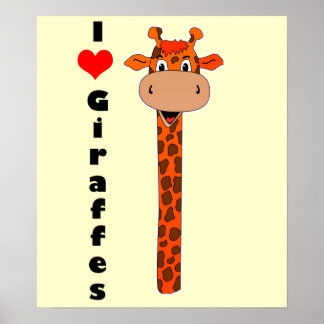 Poster Je suis une girafe cardiaque