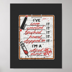 Poster Je suis une infirmière à la retraite