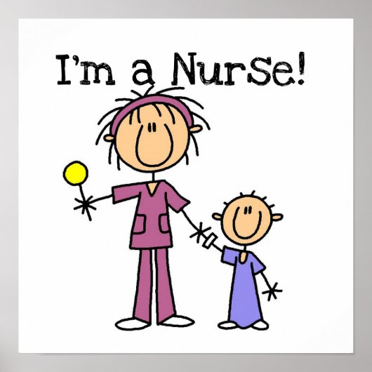 Poster Je suis une infirmière T-shirts et cadeaux (Devant)