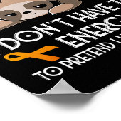 Poster Je suis Une Maman Adhd Sensibilisation Orange Ribb (Coin)