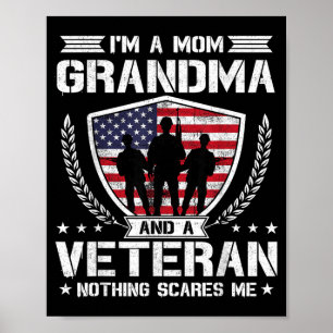 Poster Je Suis Une Mère Une Grand-Mère Et Une Vétérane Ri