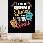 Poster Je Suis Une Reine Du Drame (Cuisine)