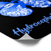 Poster Je suis une Survivor Hydrocéphalie Sensibilisation (Coin)