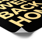 Poster Je Suis Venu, J'Ai Vu, Je Suis Rentré Chez Moi (Coin)