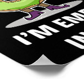 Poster Je suis vide dans la conception de beignes d'Hallo (Coin)