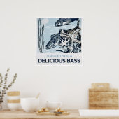 Poster Je t'ai attrapé une bonne basse (Cuisine)
