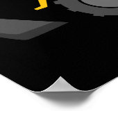 Poster Je t'ai creusé Backhoe Valentine (Coin)