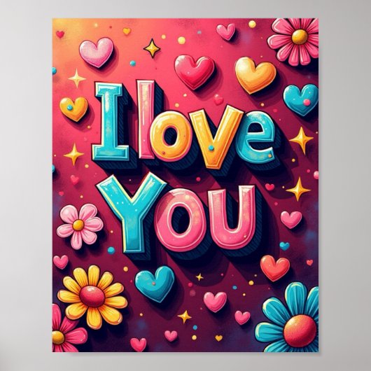 Poster Je t'aime (Devant)