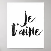 Poster Je t'aime (Devant)