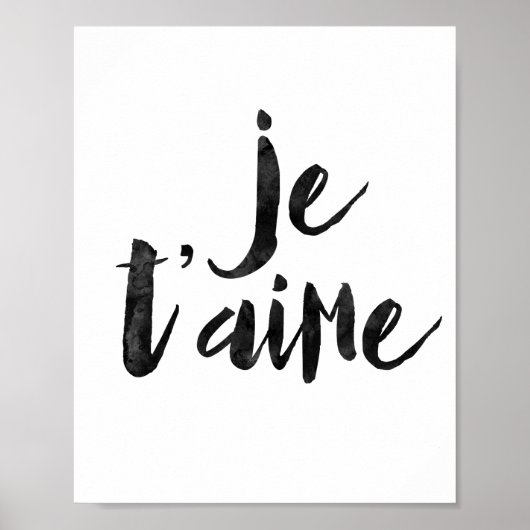 Poster Je t'aime (Devant)