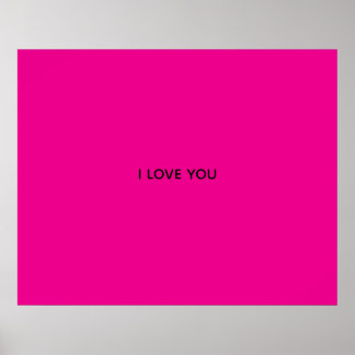 POSTER JE T'AIME