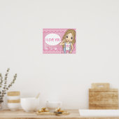 POSTER JE T'AIME (Cuisine)