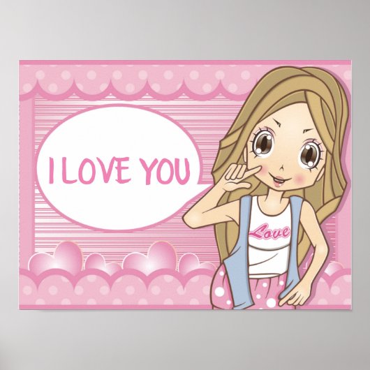 POSTER JE T'AIME (Devant)