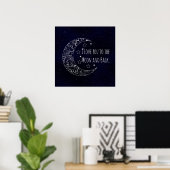 Poster Je t'aime à la lune et au retour (Bureau à domicile)