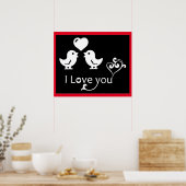 POSTER "JE T'AIME" AMATEURS (Cuisine)