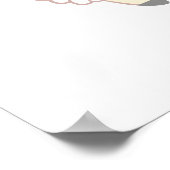 Poster Je t'aime beaucoup - Drôle Llama (Coin)