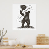 Poster Je T'Aime Californie (Cuisine)