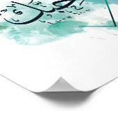 Poster Je t'aime Calligraphie arabe, Plaque en papier (Coin)