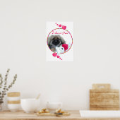 Poster Je t'aime chiot Pékinois (Cuisine)