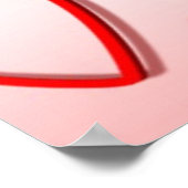 POSTER "JE T'AIME" COEURS (Coin)