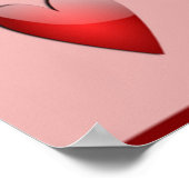 POSTER "JE T'AIME" COEURS DE VALENTINE (Coin)