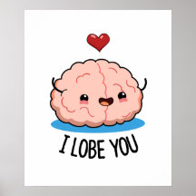 Je T'Aime Drôle Pun Cerveau