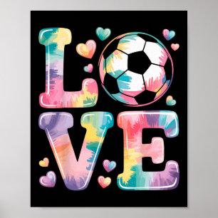 Poster Je T'aime Foot Gardienne de But Fille Joueuse Fan