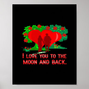 Poster Je t'aime jusqu'à la lune et retour Classique inte