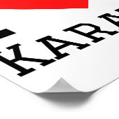 Poster Je T'aime Karate T Shirt  (Coin)