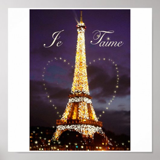 poster JE T'AIME LOVE DE PARIS (Devant)