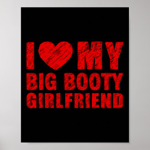 Poster Je T'aime Ma Copine Au Gros Cul Coeur Saint Valent