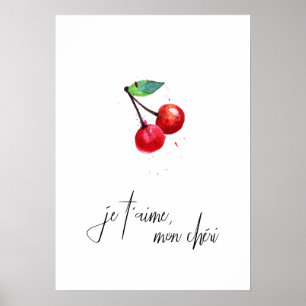 Poster Je t'aime mon cheri