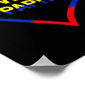 Poster Je t'aime Papito Drapeau Colombie Joyeuse Saint-Va (Coin)
