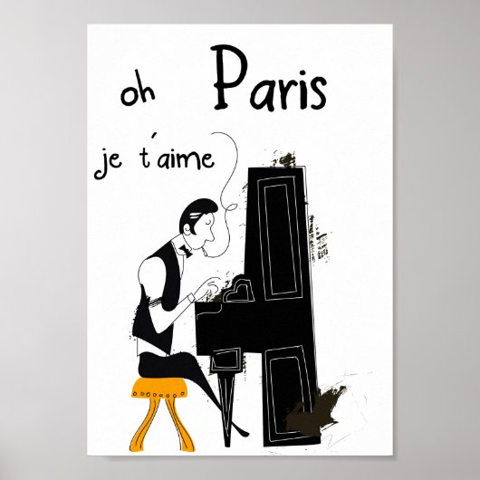 Poster je t'aime Paris (Devant)