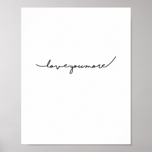 Poster Je t'aime plus doux esthétique romantique (Devant)