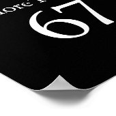 Poster Je t'aime plus que 67 Meme Saint-Valentin 6 7 Homm (Coin)