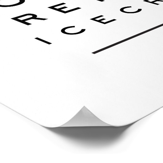 Poster Je t'aime plus que la crème glacée (Coin)