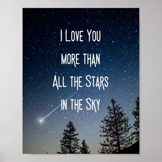 Poster Je t'aime plus que toutes les étoiles dans le ciel (Devant)