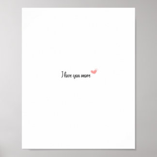 Poster Je t'aime plus Style Classique Intemporel