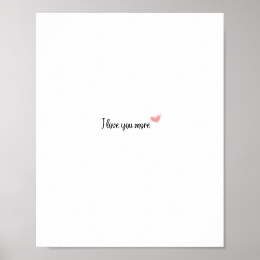 Poster Je t'aime plus Style Classique Intemporel (Devant)