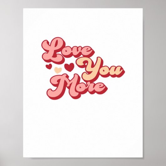 Poster Je t'aime plus Style Moderne Propre (Devant)