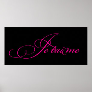 Poster Je taime Poster/Imprimer