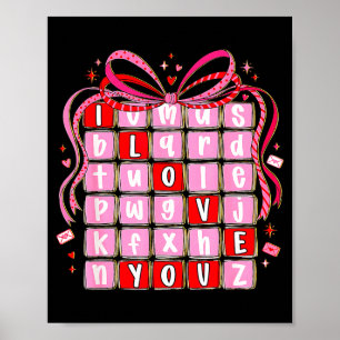 Poster Je t'aime Saint-Valentin Enfants Prépa Saint-Valen