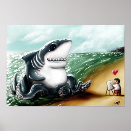 Poster Je t'aime, Sharktopus (Devant)