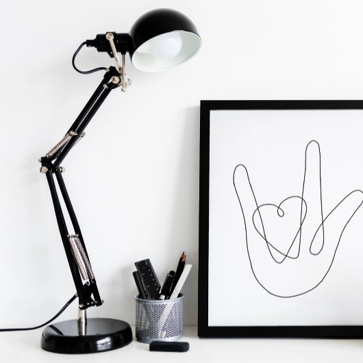 Poster Je t'aime Signer