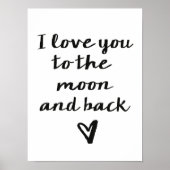 Poster Je t'aime sur la Lune (Devant)